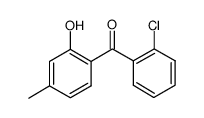 2'-CHLORO-2-HYDROXY-4-METHYLBENZOPHEN& structure