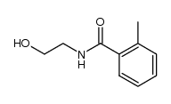N-(2-hydroxyethyl)-2-methylbenzamide结构式