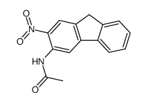 N-(2-nitro-fluoren-3-yl)-acetamide Structure