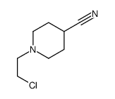 1-(2-chloroethyl)piperidine-4-carbonitrile结构式