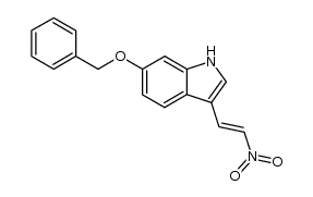 6-benzyloxy-3-(2-nitro-vinyl)-indole结构式