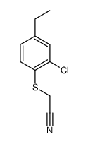 2-((2-CHLORO-4-ETHYLPHENYL)THIO)ACETONITRILE Structure