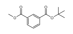 isophthalic acid 1-tert-butyl ester 3-methyl ester Structure