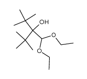 2-t-butyl-2-hydroxy-3,3-dimethylbutylaldehyde diethylacetal结构式
