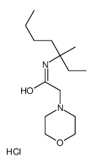 N-(3-methylheptan-3-yl)-2-morpholin-4-ylacetamide,hydrochloride结构式