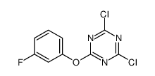 2,4-Dichloro-6-(3-fluorophenoxy)-1,3,5-triazine Structure