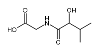 N-(α-hydroxy-isovaleryl)-glycine结构式