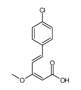 5-(4-chlorophenyl)-3-methoxypenta-2,4-dienoic acid结构式