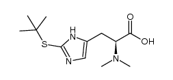 (S)-3-(2-(tert-butylthio)-1H-imidazol-5-yl)-2-(dimethylamino)propanoic acid Structure
