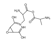 N-L-Alanyl-3-(((3-(aminocarbonyl)oxiranyl)carbonyl)amino)-L-alanine结构式