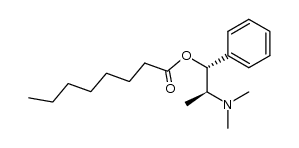 (1R,2S)-2-(dimethylamino)-1-phenylpropyl octanoate结构式