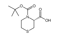(R)-4-叔丁氧羰基硫代吗啉-3-甲酸结构式