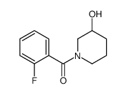 (2-氟苯基)(3-羟基-1-哌啶基)甲酮结构式