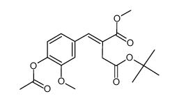 4-t-butyl 1-methyl (E)-2-(4-acetoxy-3-methoxyphenylmethylene)butadienoate Structure