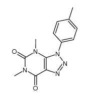 4,6-dimethyl-3-(p-tolyl)-3H-[1,2,3]triazolo[4,5-d]pyrimidine-5,7(4H,6H)-dione结构式