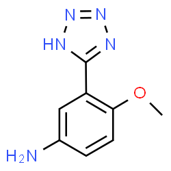 4-Methoxy-3-(1H-tetrazol-5-yl)aniline Structure