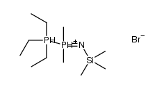 [Et3P*PMe2=NSiMe3]Br Structure