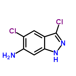 3,5-Dichloro-1H-indazol-6-amine结构式