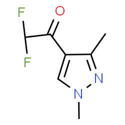 1-(1,3-Dimethylpyrazol-4-yl)-2,2-difluoro-ethanone structure