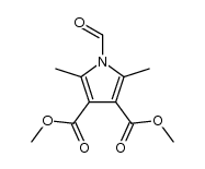 dimethyl 1-formyl-2,5-dimethyl-1H-pyrrole-3,4-dicarboxylate Structure