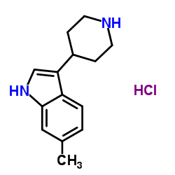 6-Methyl-3-(4-piperidinyl)-1H-indole hydrochloride (1:1)结构式