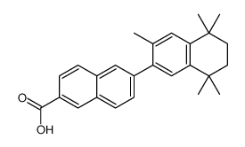 6-(3,5,5,8,8-pentamethyl-6,7-dihydronaphthalen-2-yl)naphthalene-2-carboxylic acid结构式