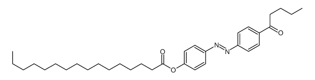 [4-[(4-pentanoylphenyl)diazenyl]phenyl] hexadecanoate结构式