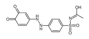 N-[4-[2-(3,4-dioxocyclohexa-1,5-dien-1-yl)hydrazinyl]phenyl]sulfonylacetamide结构式