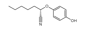(S)-2-((4-hydroxyphenyl)oxy)heptanenitrile结构式