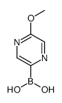 5-Methoxypyrazine-2-boronic acid结构式