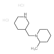 2-Methyl-1-(3-piperidinylmethyl)piperidine dihydrochloride Structure