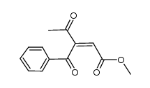 (Z)-methyl 3-benzoyl-4-oxopent-2-enoate结构式