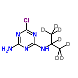 Desethylatrazine-d7结构式