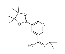 N-(tert-Butyl)-5-(4,4,5,5-tetramethyl-1,3,2-dioxaborolan-2-yl)nicotinamide Structure