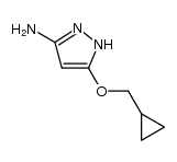 5-(cyclopropylmethoxy)-1H-pyrazol-3-amine结构式