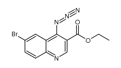 ethyl 4-azido-6-bromoquinoline-3-carboxylate结构式