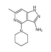 6-methyl-4-(piperidin-1-yl)-1H-pyrazolo[4,3-c]pyridin-3-amine Structure