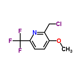 2-Chloromethyl-3-methoxy-6-(trifluoromethyl)pyridine结构式