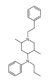 (2,5-Dimethyl-1-phenethyl-piperidin-4-yl)-phenyl-propyl-amine结构式