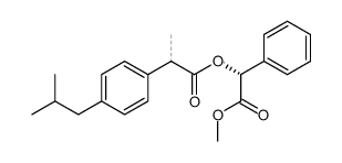 (R)-2-methoxy-2-oxo-1-phenylethyl 2-(4-isobutylphenyl)propanoate结构式