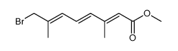 (2E,4E,6E)-8-Bromo-3,7-dimethyl-octa-2,4,6-trienoic acid methyl ester结构式