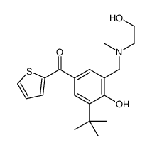 [3-tert-butyl-4-hydroxy-5-[[2-hydroxyethyl(methyl)amino]methyl]phenyl]-thiophen-2-ylmethanone结构式