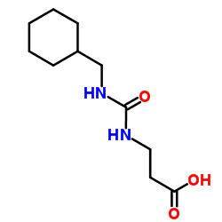 N-[(Cyclohexylmethyl)carbamoyl]-β-alanine结构式