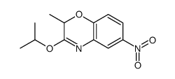 2-methyl-6-nitro-3-propan-2-yloxy-2H-1,4-benzoxazine结构式