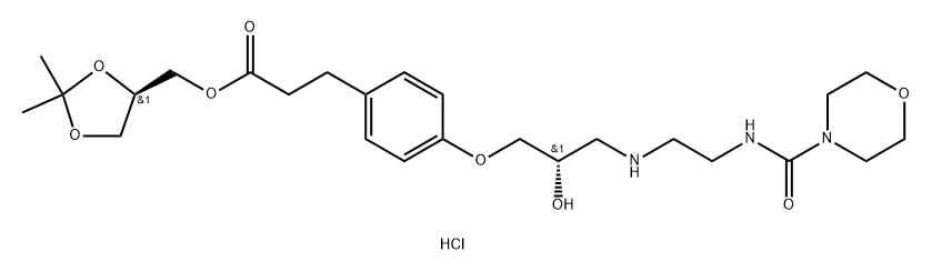盐酸兰地洛尔异构体Ⅲ结构式