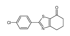 2-(4-氯苯基)-5,6-二氢苯并[d]噻唑-7(4h)-酮结构式