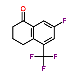 7-Fluoro-5-(trifluoromethyl)-3,4-dihydro-1(2H)-naphthalenone Structure