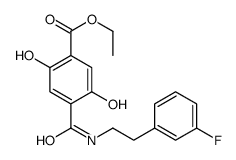 Ethyl 4-{[2-(3-fluorophenyl)ethyl]carbamoyl}-2,5-dihydroxybenzoat e Structure