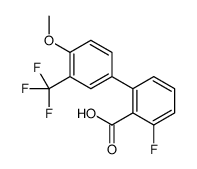 2-fluoro-6-[4-methoxy-3-(trifluoromethyl)phenyl]benzoic acid结构式
