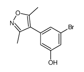 3-bromo-5-(3,5-dimethyl-1,2-oxazol-4-yl)phenol Structure